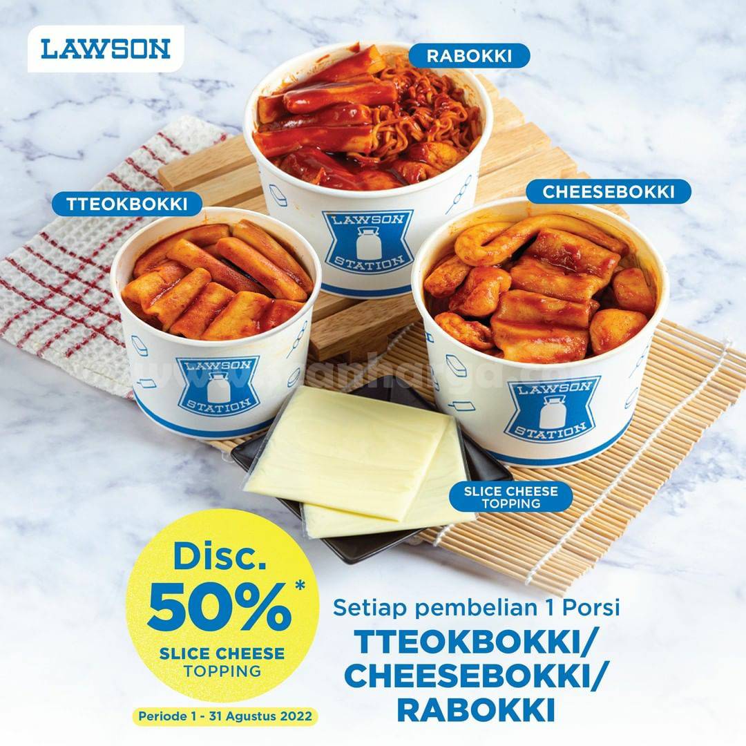 LAWSON Promo Slice Cheese DISKON 50%