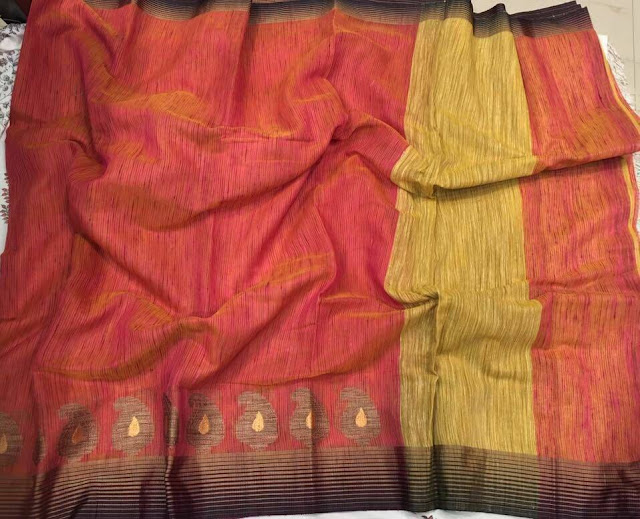 Exclusive kesh linen blend sarees |Online buy now 