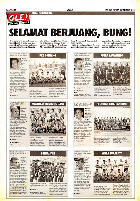 LIGA INDONESIA: SELAMAT BERJUANG, BUNG!