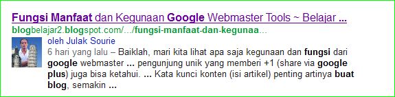 cara memunculkan gambar profil google di hasil pencarian search engine