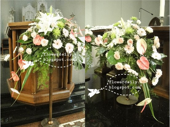Wedding alter flowers