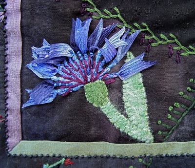 crazy quilt by Robin Atkins, detail