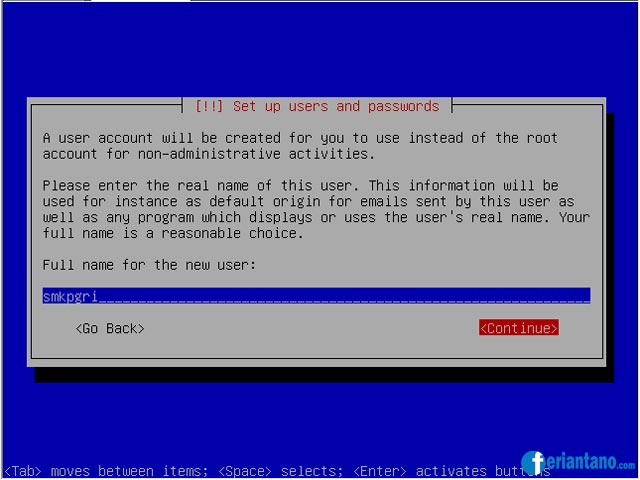 Cara Install Debian 5 Lenny Berbasis Text (CLI) Lengkap Dengan Gambar - Feriantano.com
