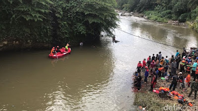 Innalillahi... Bocah yang Hilang di Sungai Cipelang Sukabumi Ditemukan Tewas