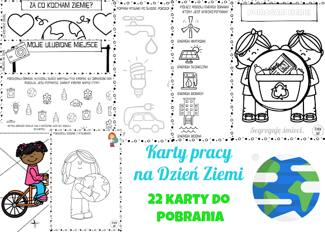 Dzień Ziemi karty pracy