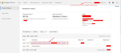 Tampilan Payments Google Adsense takkalasi.com