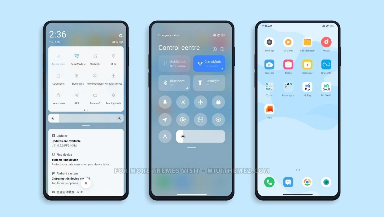 Wake up v12 and v11 MIUI Theme