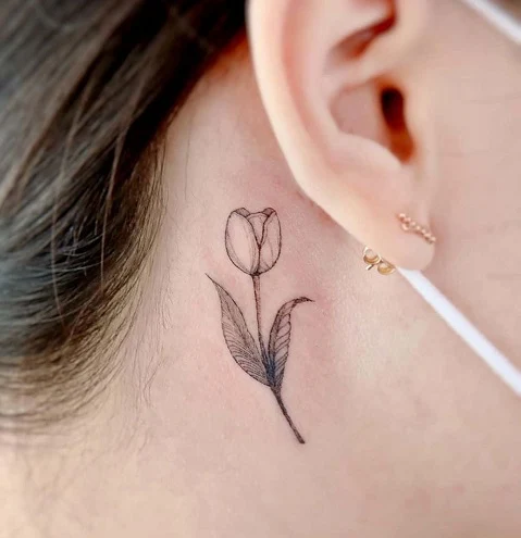 Minimalist rose Tattoo