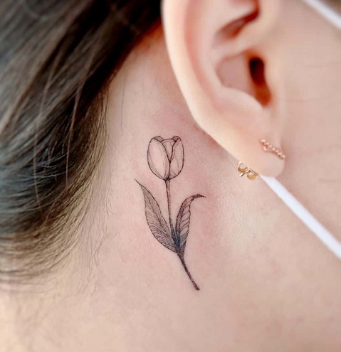 Minimalist rose Tattoo