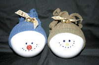 Snowmen Glass Ball Ornaments