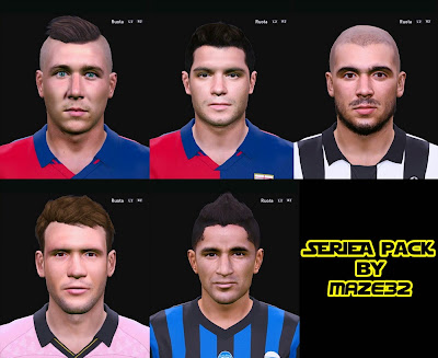 PES 2015 serieA FacePack by maze