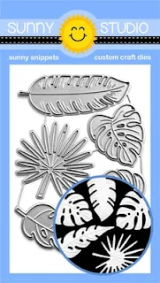 Sunny Studio Stamps Blog: Summer Greenery Tropical Leaves Metal Cutting Dies