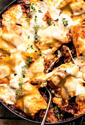 Mushroom Zucchini Lasagna Rolls