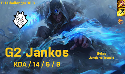 G2 Jankos Sylas JG vs Trundle - EU Challenger 10.6