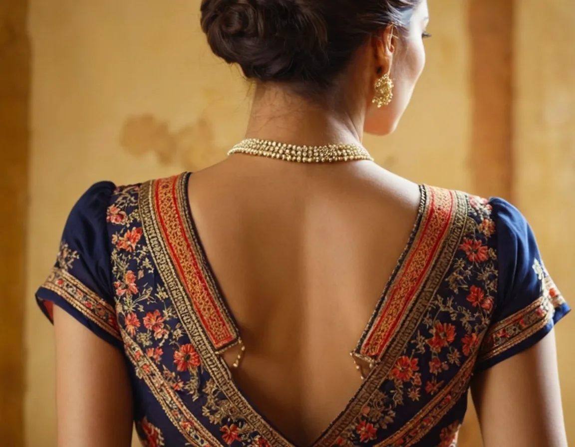 Stylish Blouse Back Neck Designs