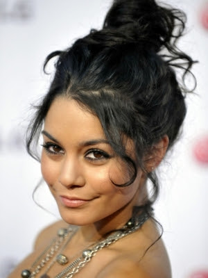 vanessa hudgens up hairstyles. Messy bun hairstyles