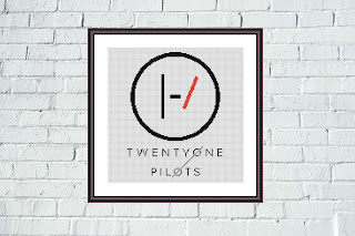 21 Pilots logo cross stitch - Tango Stitch