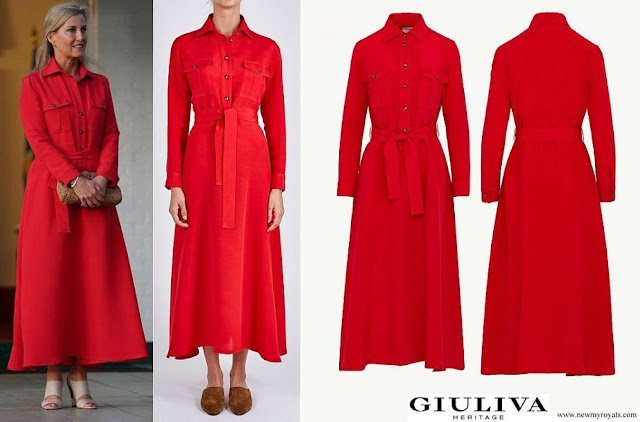 The Duchess of Edinburgh wore Giuliva Heritage Dora Dress in Wool and Silk Blend
