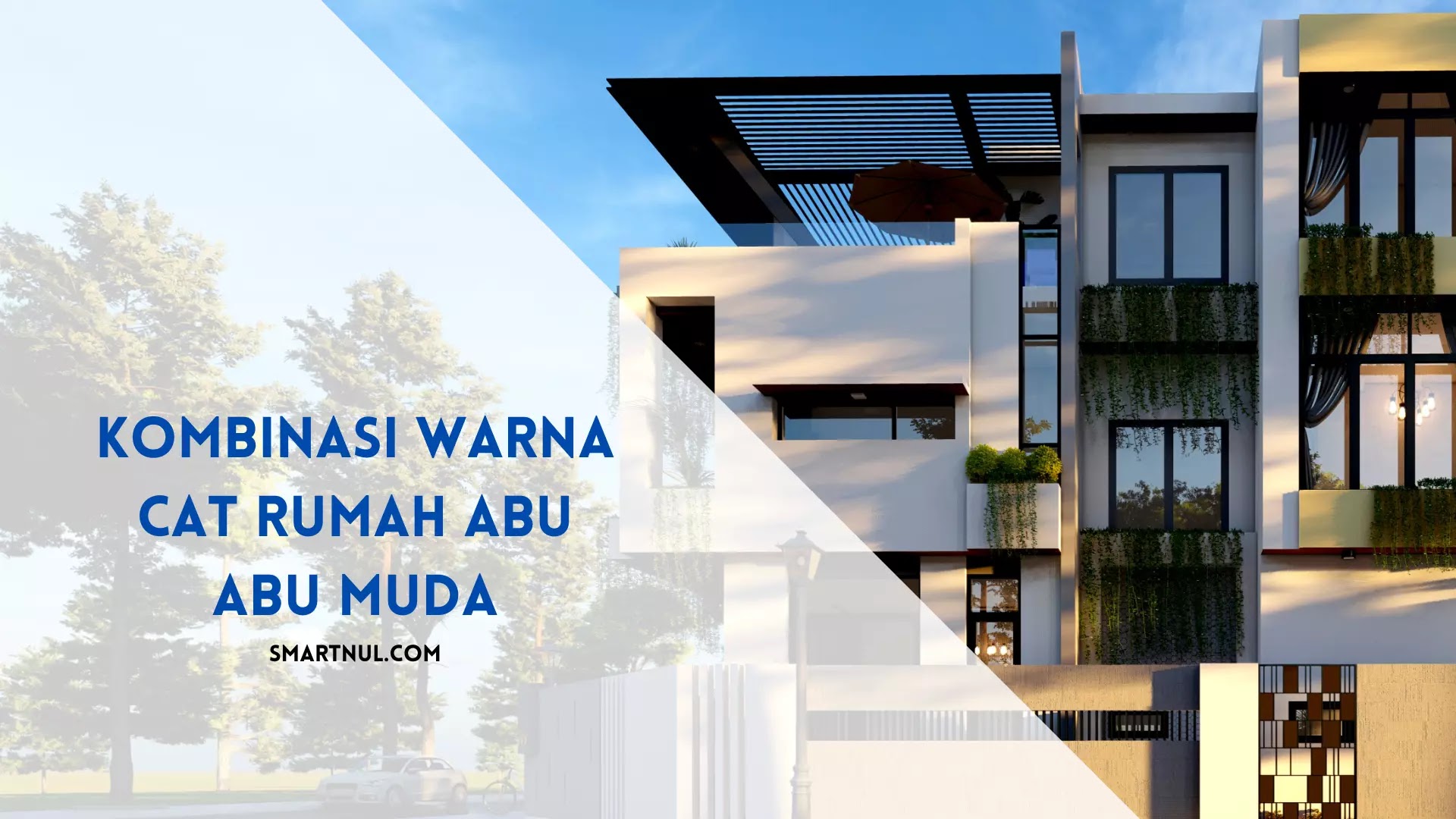 kombinasi warna cat rumah abu abu muda