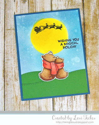 Wishing You a Magical Holiday card-designed by Lori Tecler/Inking Aloud-stamps from Lawn Fawn