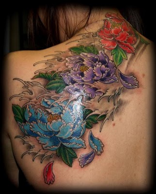 peony flower tattoo. Peonies are a common subject