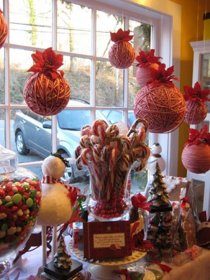 Decoraciones de navidad para ventanas dulces