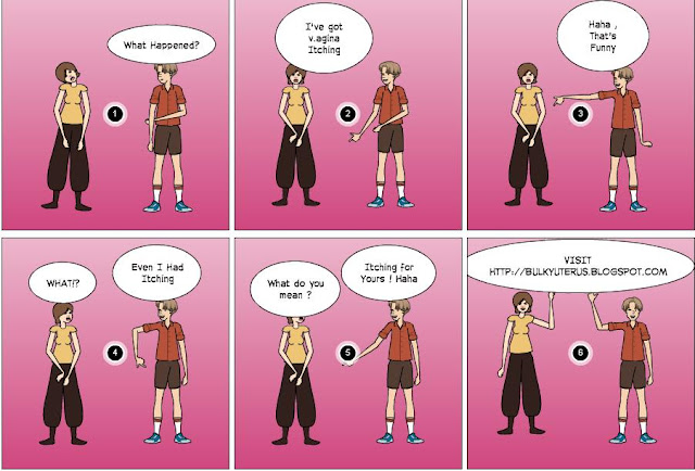 vaginal itching cartoon created by our blog