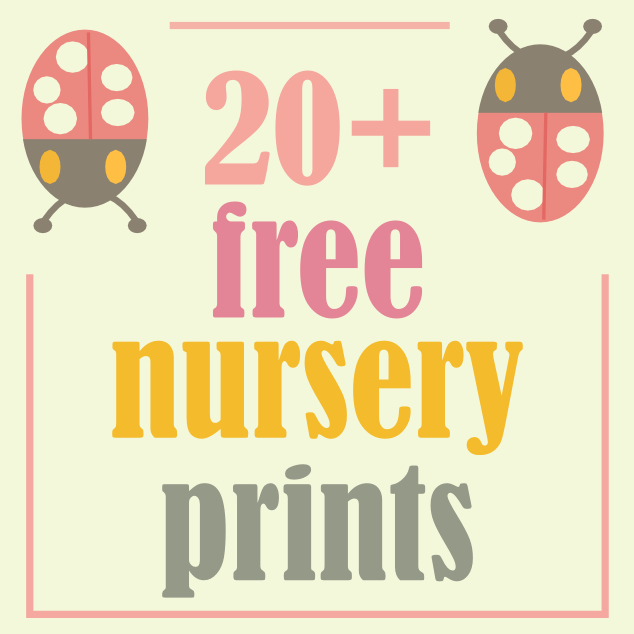 More Than 20 Free Nursery Printables Kids Room Printables Links