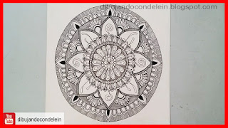 como dibujar un mandala paso a paso, como dibujar un mandala fácil, como dibujar un mandala sin compás, como dibujar un mandala