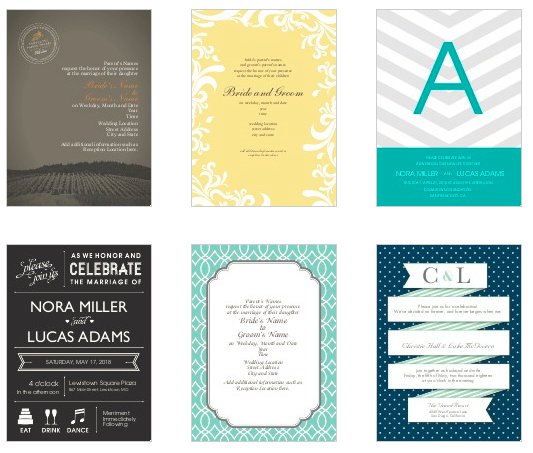  wedding programs RSVP cards and other items for engagement parties 