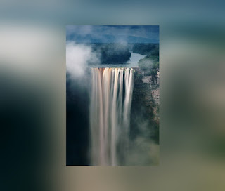 This is mesmerizing illustraton of Kaieteur Falls (One of the most beautiful waterfalls in the world)
