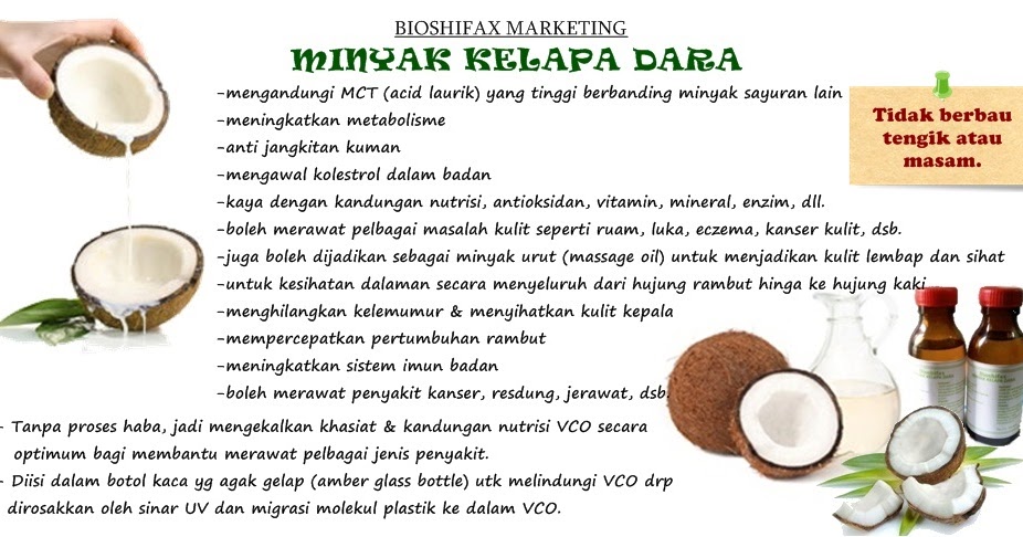 Rawatan Herba Dan Pemakanan: Khasiat Minyak Kelapa Dara