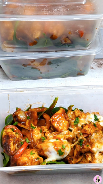 Cheesy BBQ Chicken & Paprika Potatoes Meal Prep Recipe