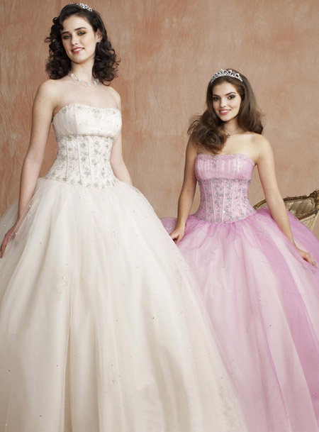 Candy Pink Wedding Dress