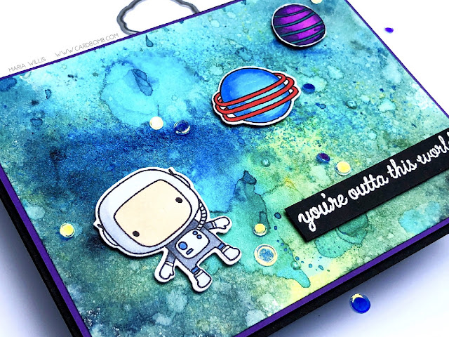 #cardbomb, #simonsaysstamps, #reverseconfetti, #tonicstudiosusa, #nuvoshimmerpowder, #moonmen, #watercolor, #art, #outerspace, #copics, #color, #paper, #stamping, #ink, #card, #cardmaking, 