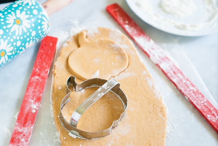 pumpkin cut-out sugar cookies