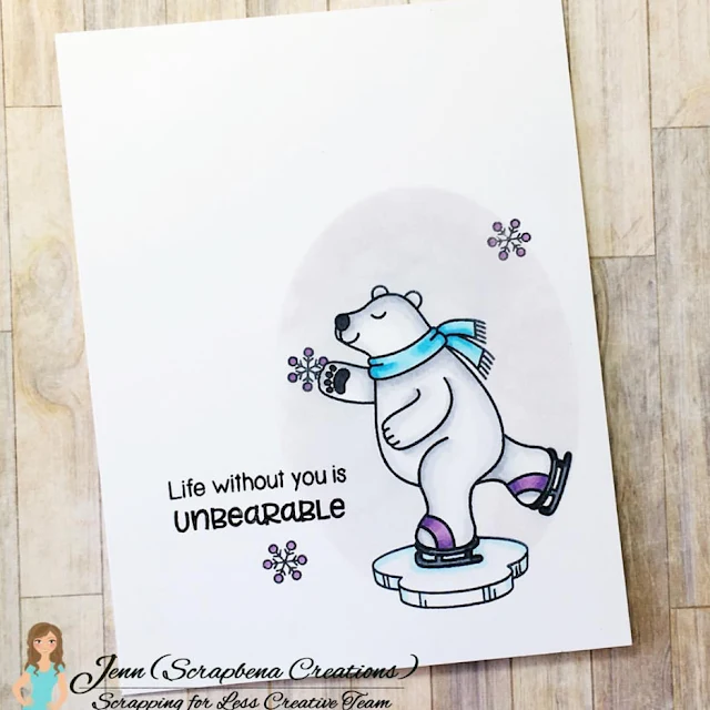 Sunny Studio Stamps: Playful Polar Bears Customer Card Share by Jenn