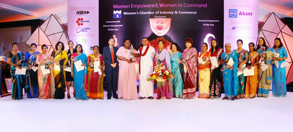 The WCIC award winners with chief guest, Minister for Economic Development, Hon. Basil Rajapaksa and guest of honour, Minister of External Affairs, Prof. G.L. Pieris.