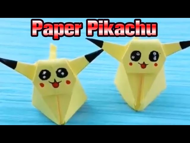 Paper Pikachu | Origami Pokemon | Papercraft Animated Series