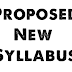 Proposed New Syllabus 