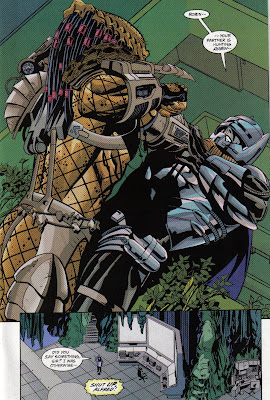 This is at least the third time Batman's worn the anti-Predator armor, so that's pretty much in the regular rotation.