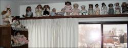 Only some of my mom's dolls