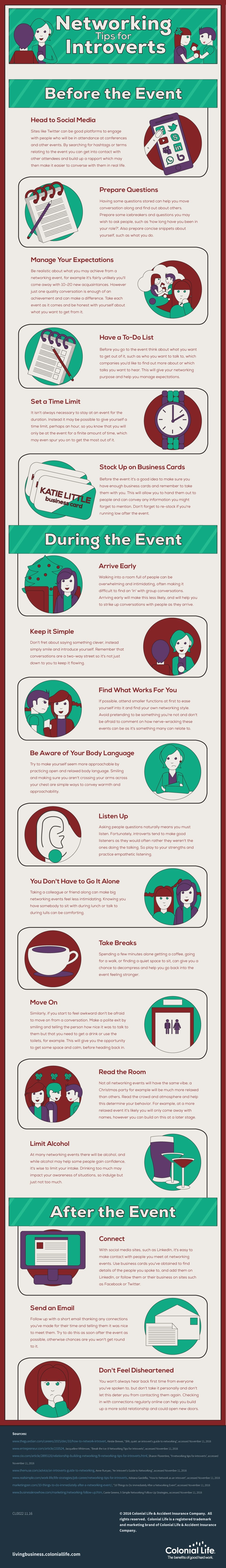 Networking Tips for Introverts - #infographic