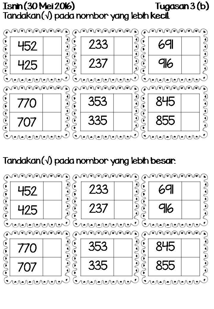 Kerja Rumah Matematik Tahun 2 Cuti Pertengahan Tahun