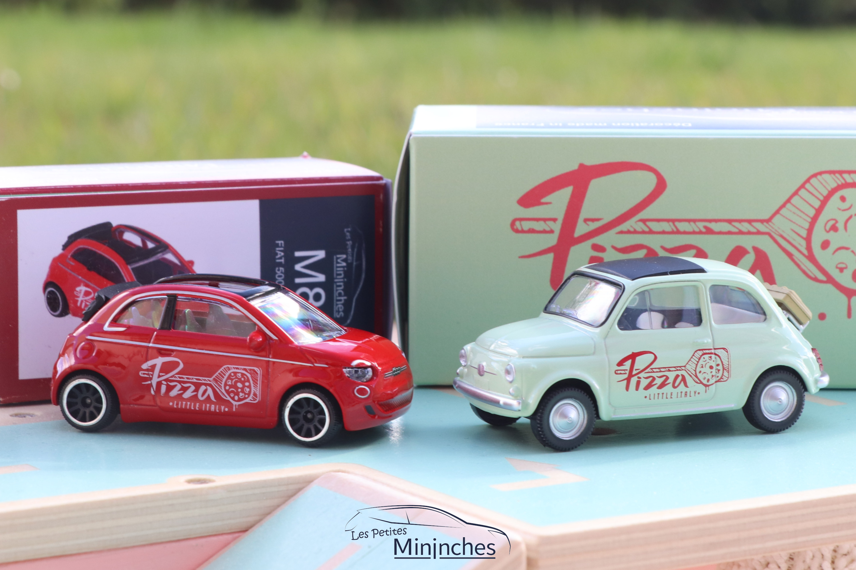 Fiat 500 Majorette & Fiat 500 F Norev Jet-Car - Nos deux nouveautés Les  Petites Mininches à la saveur de Pizza ! - Mininches