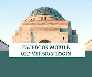 facebook mobile old version login