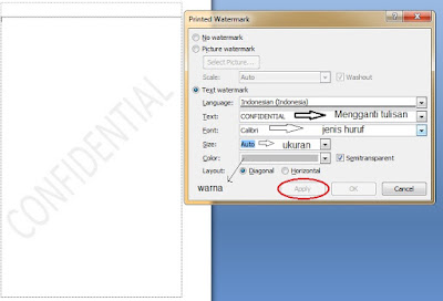 cara membuat watermark 
