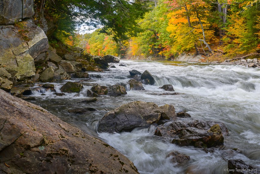 Portland, Maine October 2015 Photo by Corey Templeton. It's a scenic time to stroll through the Presumpscot River Preserve on the Portland/Falmouth Border. The Presumpscot flows from Sebago Lake to Casco Bay.