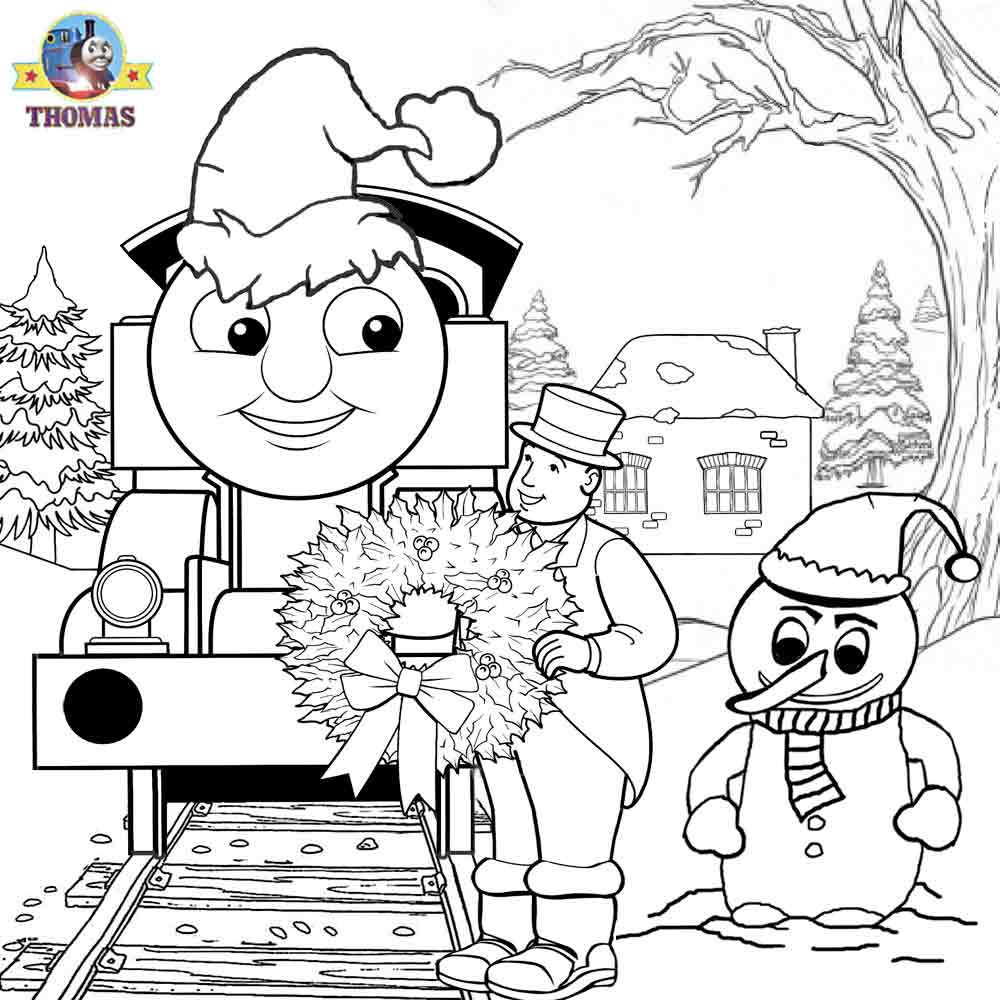 Christmas work sheets Santa Claus Thomas and friends coloring pages to print children activities