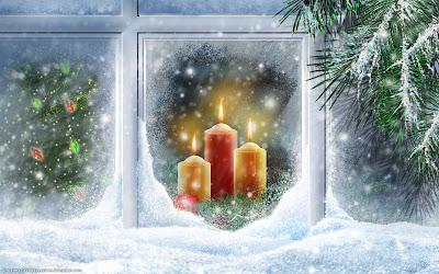 Christmas Candles HD Desktop Wallpapers